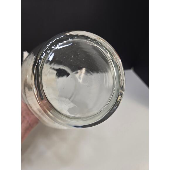 Clear Glass Table Vase 8" Modern Floral Centerpiece - Picture 3 of 3